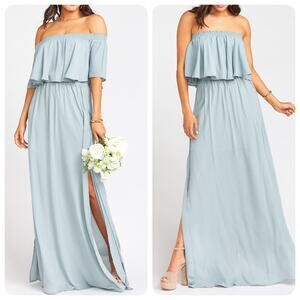 Show Me Your Mumu Hacienda Maxi Dress in Silver Sage size XXSmall NWT